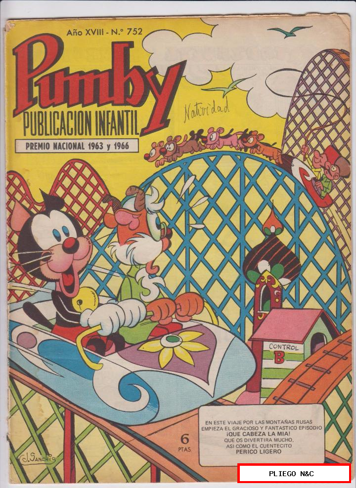 Pumby nº 752. Valenciana. 1955