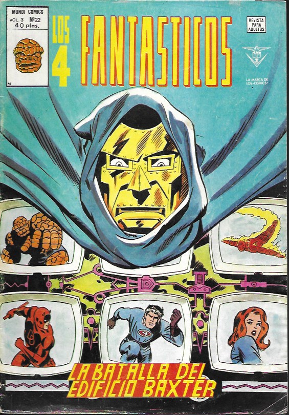 Los 4 Fantásticos v3. Vértice 1977. Nº 22