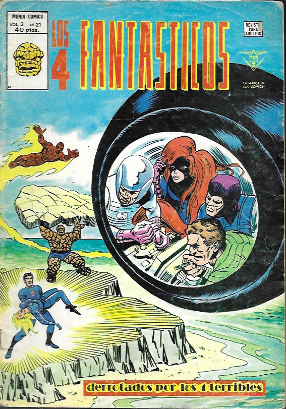 Los 4 Fantásticos v3. Vértice 1977. Nº 21