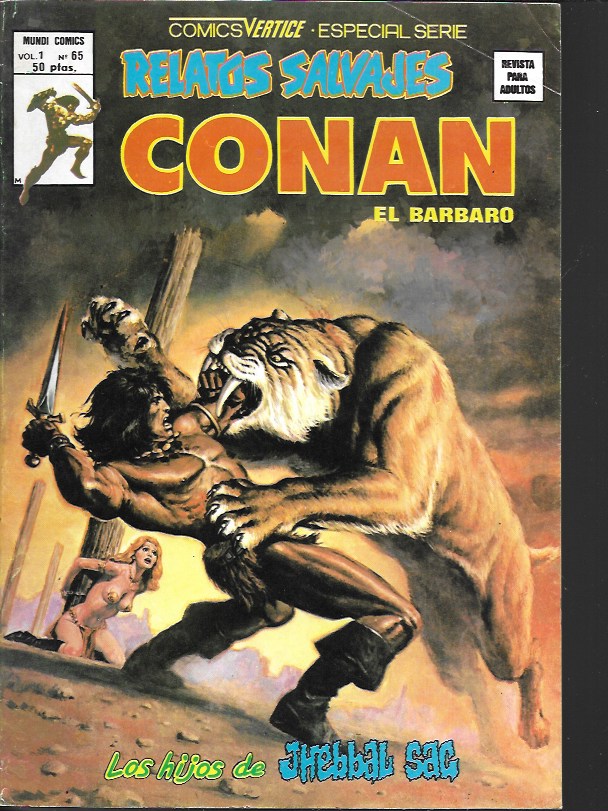 Relatos Salvajes. Vértice 1974. Nº 65 Conan El Bárbaro