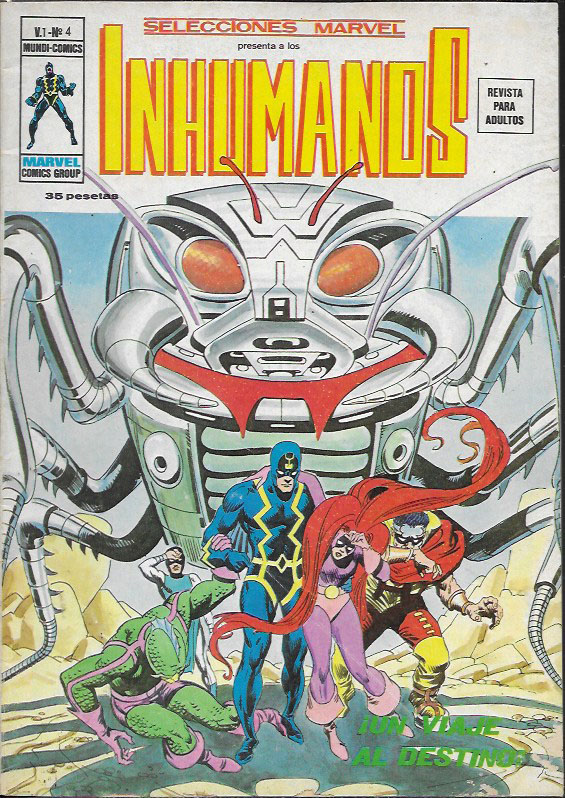Selecciones Marvel. Vértice 1977. Nº 4 Inhumanos