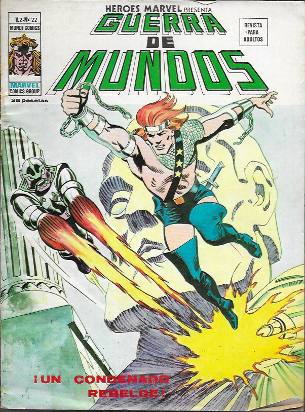 Heroes Marvel v2. Vértice 1975. Nº 22 Guerra de Mundos