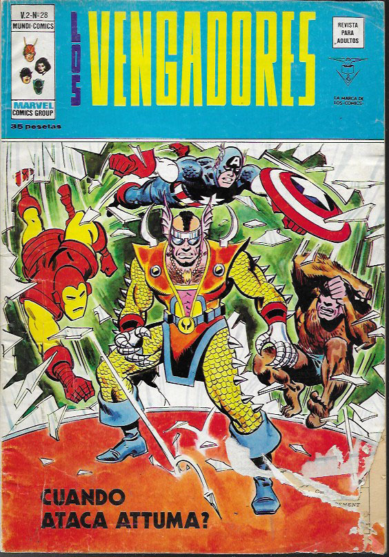 Los Vengadores v2. Vértice 1974. Nº 28