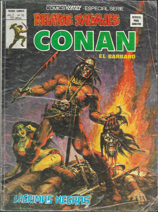 Relatos Salvajes. Vértice 1974. Nº 75 Conan El Bárbaro