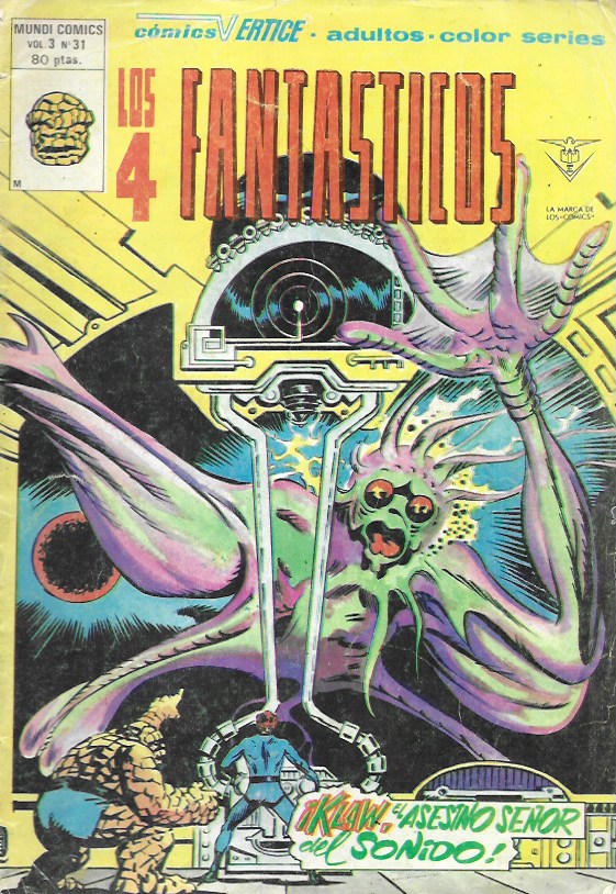 Los 4 Fantásticos v3. Vértice 1977. Nº 31