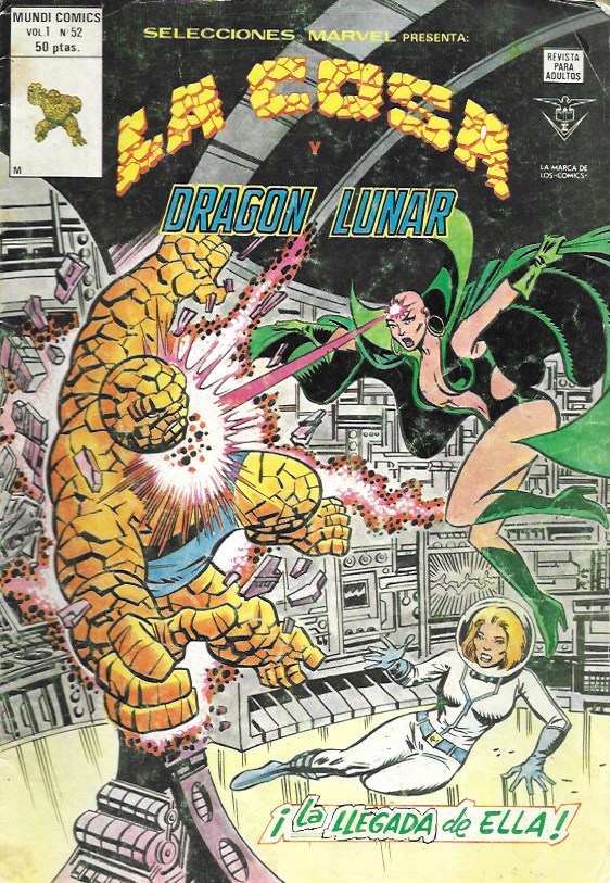 Selecciones Marvel. Vértice 1977. Nº 52 - La Cosa y Dragón Lunar