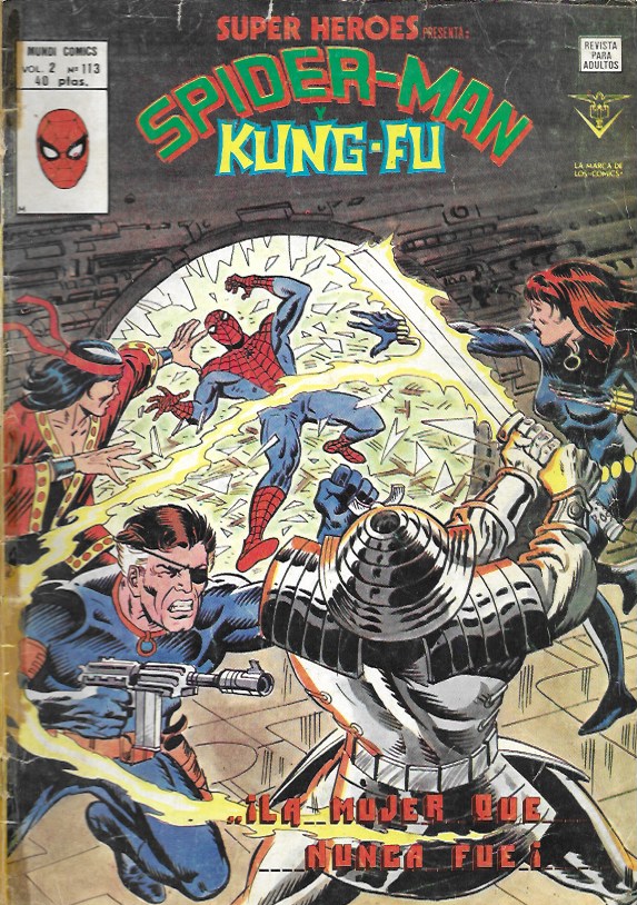 Súper Héroes v2. Vértice 1974. Nº 113 Spiderman y Kung-Fu