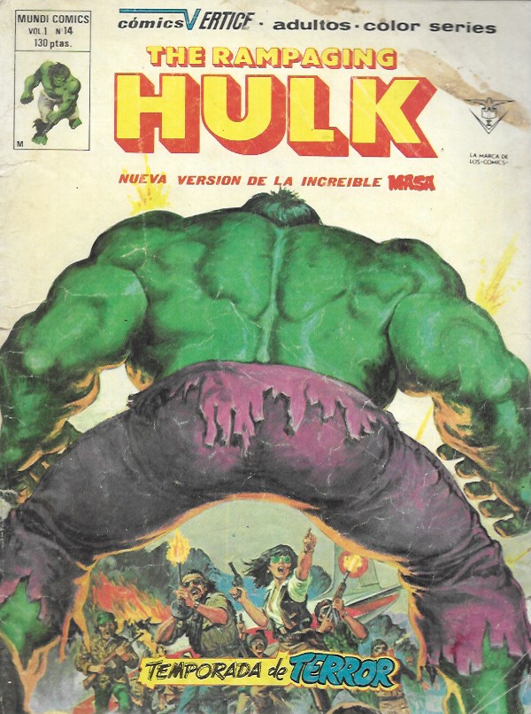 Hulk (The Rampaging). Vértice 1978. Nº 14