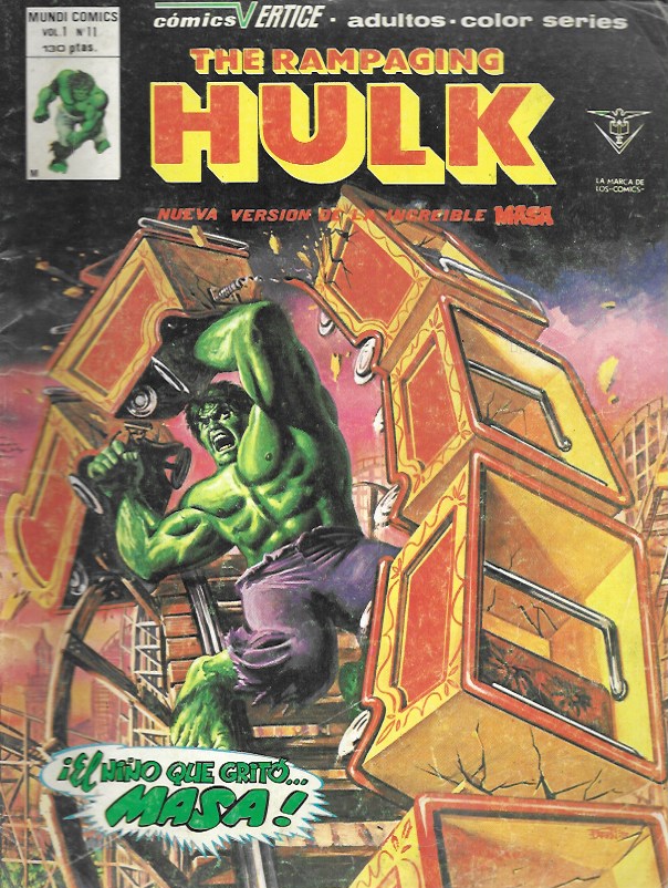 Hulk (The Rampaging). Vértice 1978. Nº 11