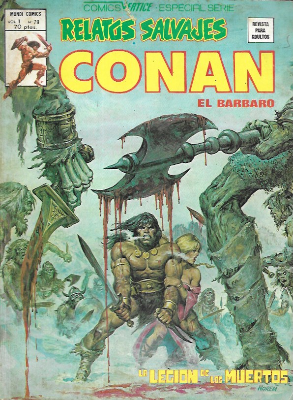 Relatos Salvajes. Vértice 1974. Nº 79 Conan el Bárbaro