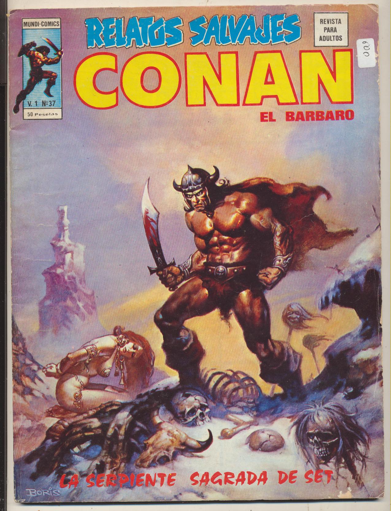 Relatos Salvajes. Vértice 1974. Nº 37 Conan el Bárbaro