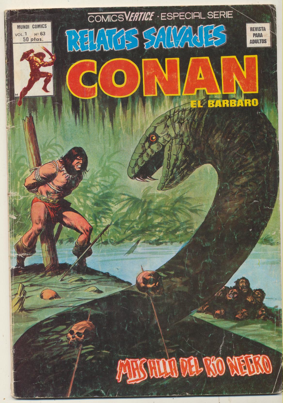 Relatos Salvajes. Vértice 1974. Nº 63 Conan el Bárbaro