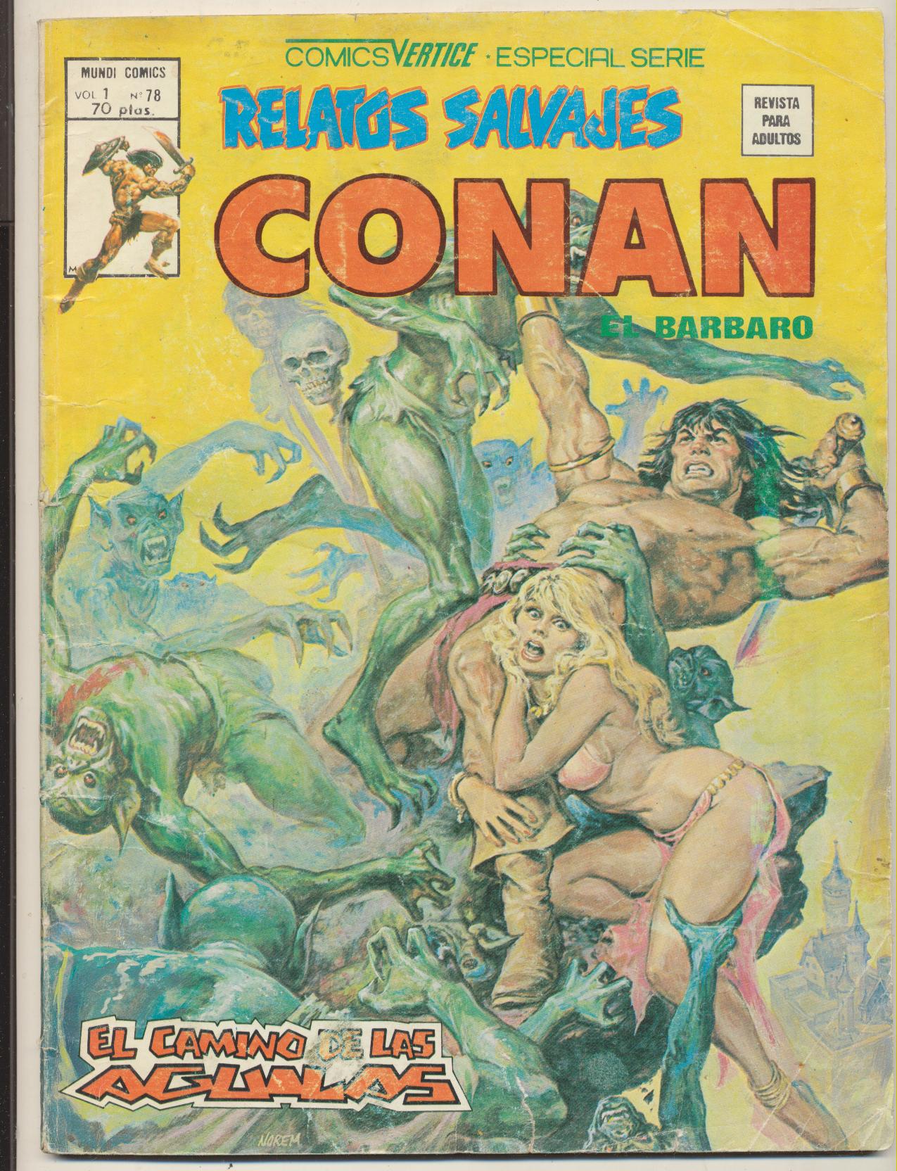 Relatos Salvajes. Vértice 1974. Nº 78 Conan el Bárbaro