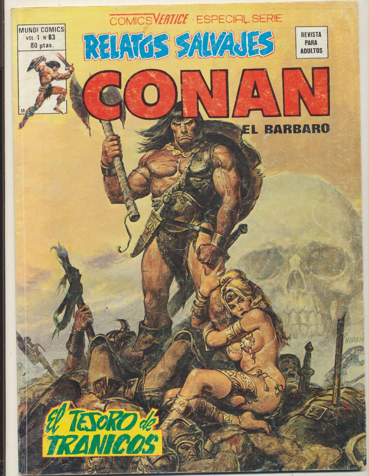 Relatos Salvajes. Vértice 1974. Nº 83 Conan el Bárbaro