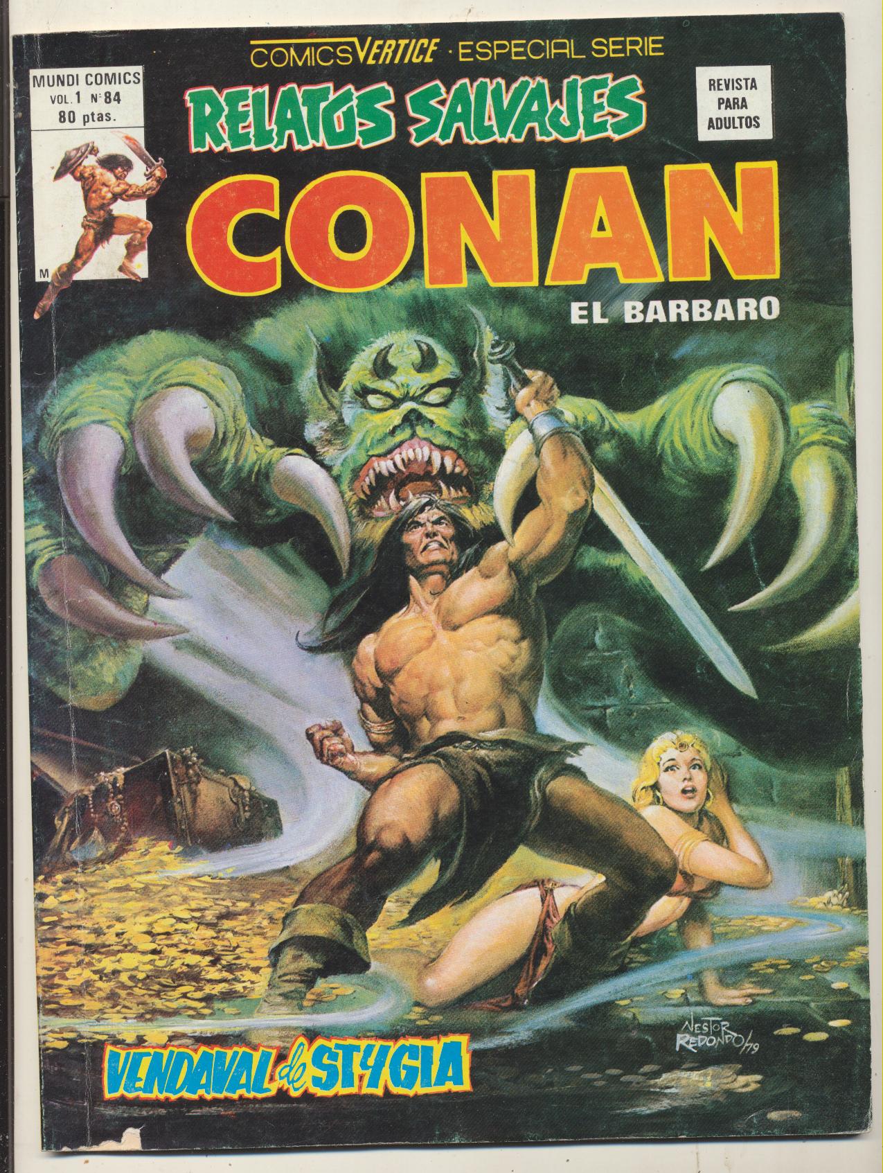Relatos Salvajes. Vértice 1974. Nº 84 Conan el Bárbaro