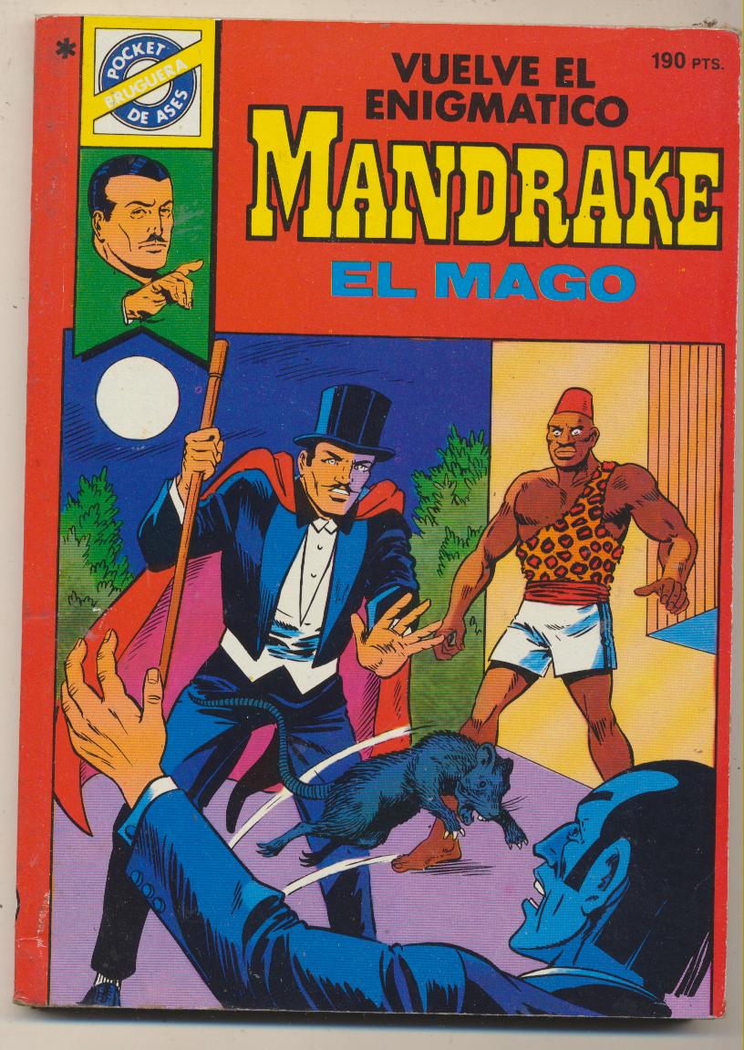 Pocket de Ases nº 38. Mandrake El Mago. Bruguera. SIN USAR