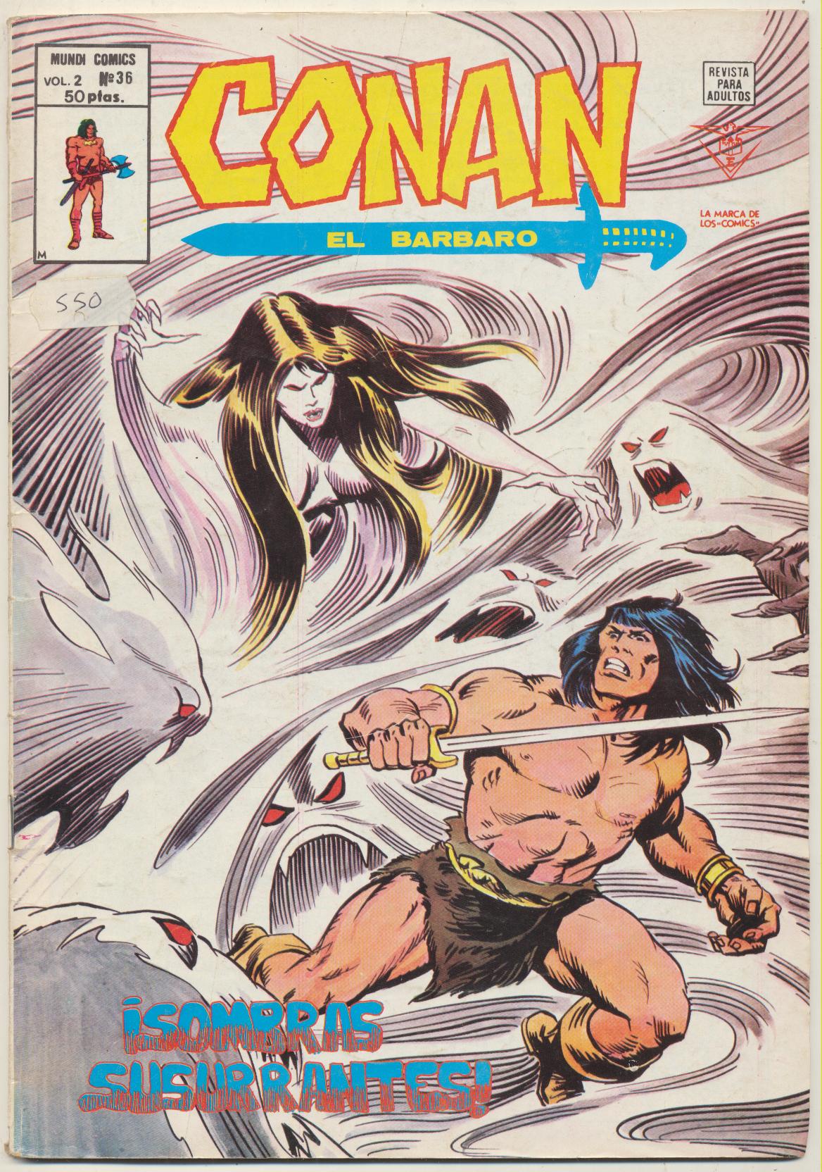 Conan El Bárbaro v2. Vértice 1974. Nº 36