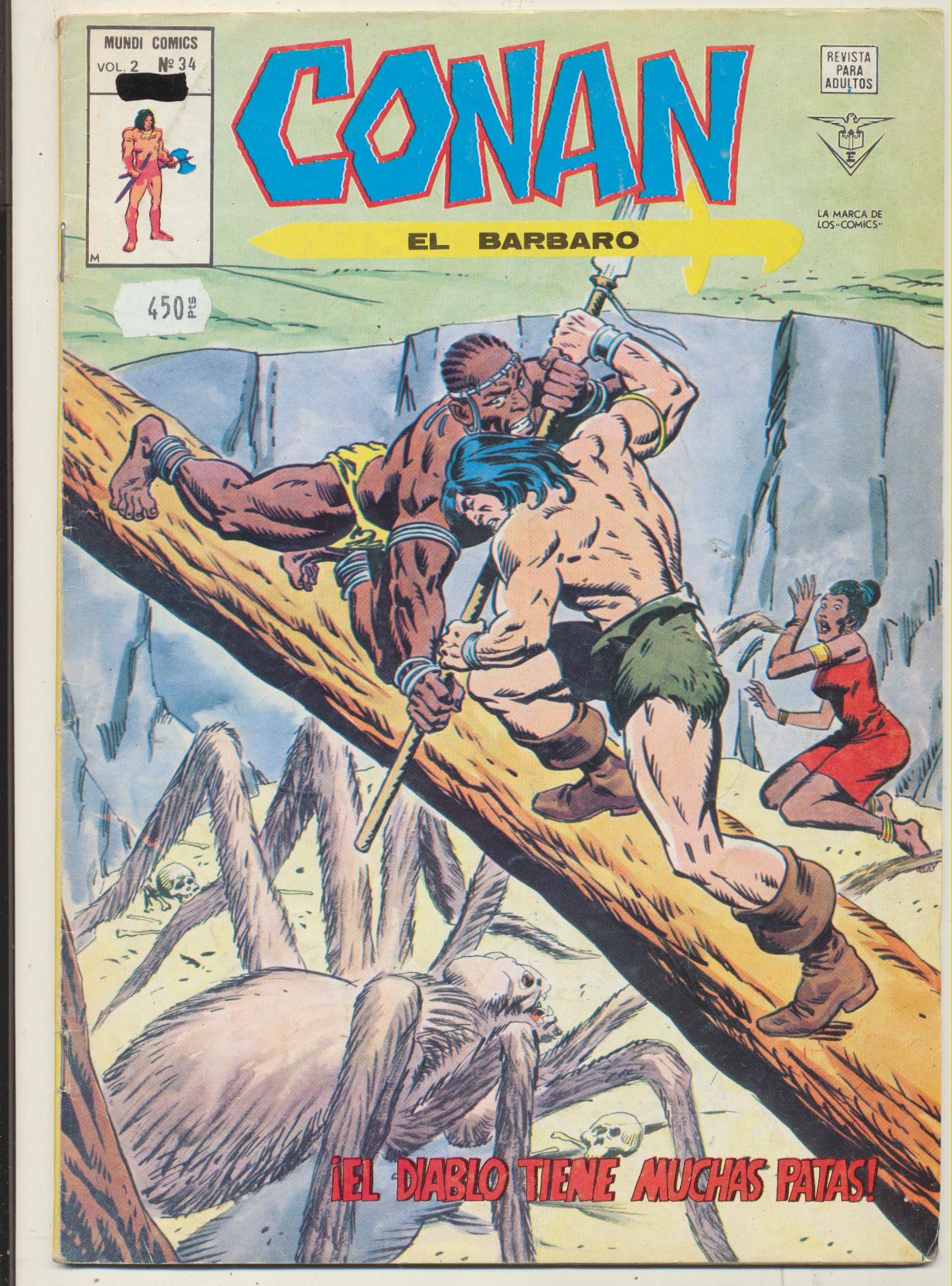 Conan El Bárbaro v2. Vértice 1974. Nº 34