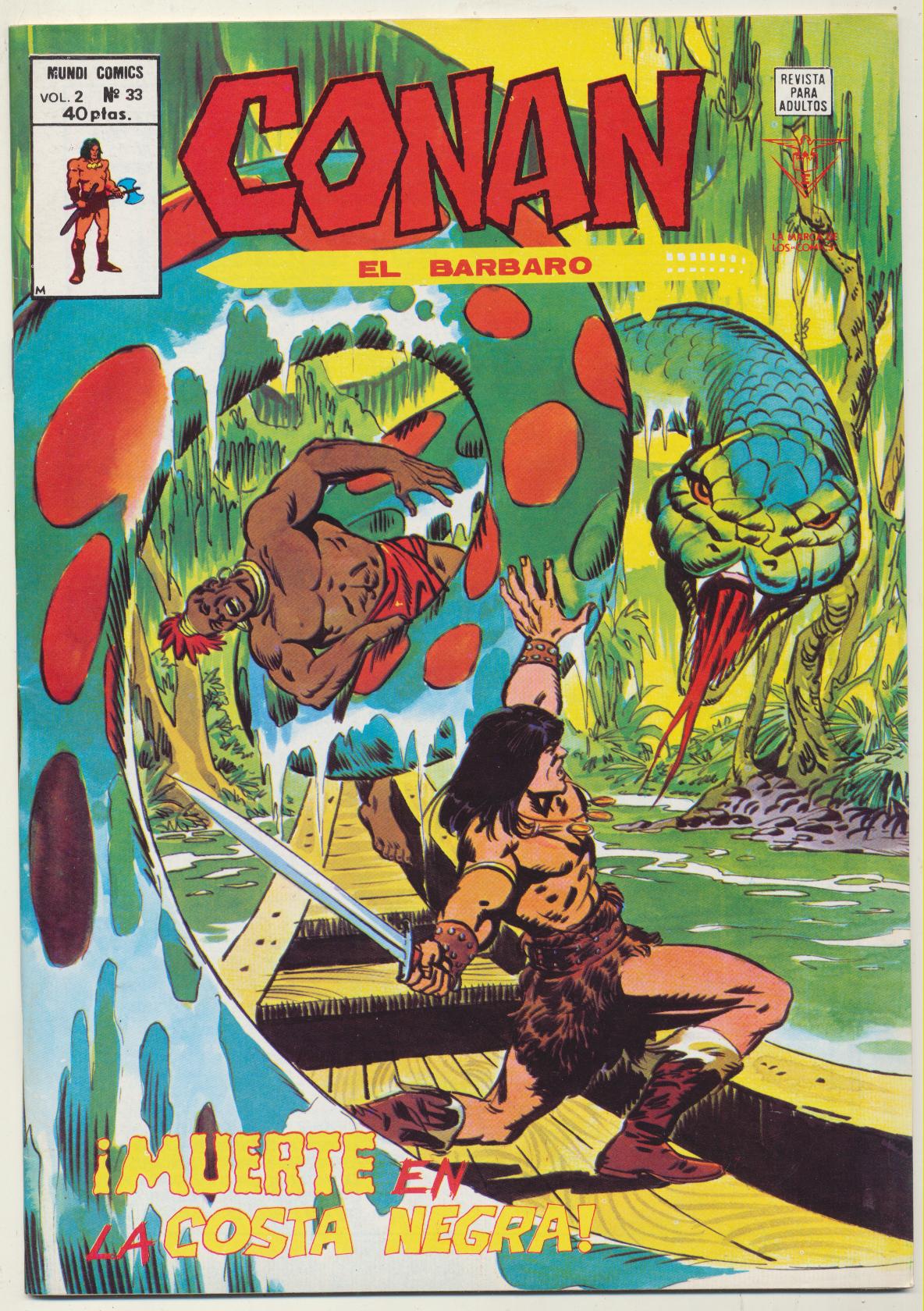 Conan El Bárbaro v2. Vértice 1974. Nº 33