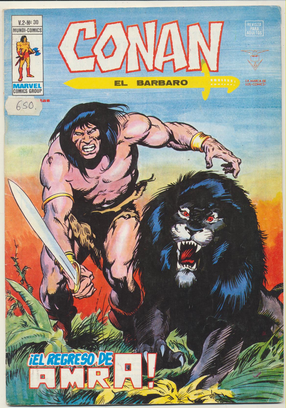 Conan El Bárbaro v2. Vértice 1974. Nº 30