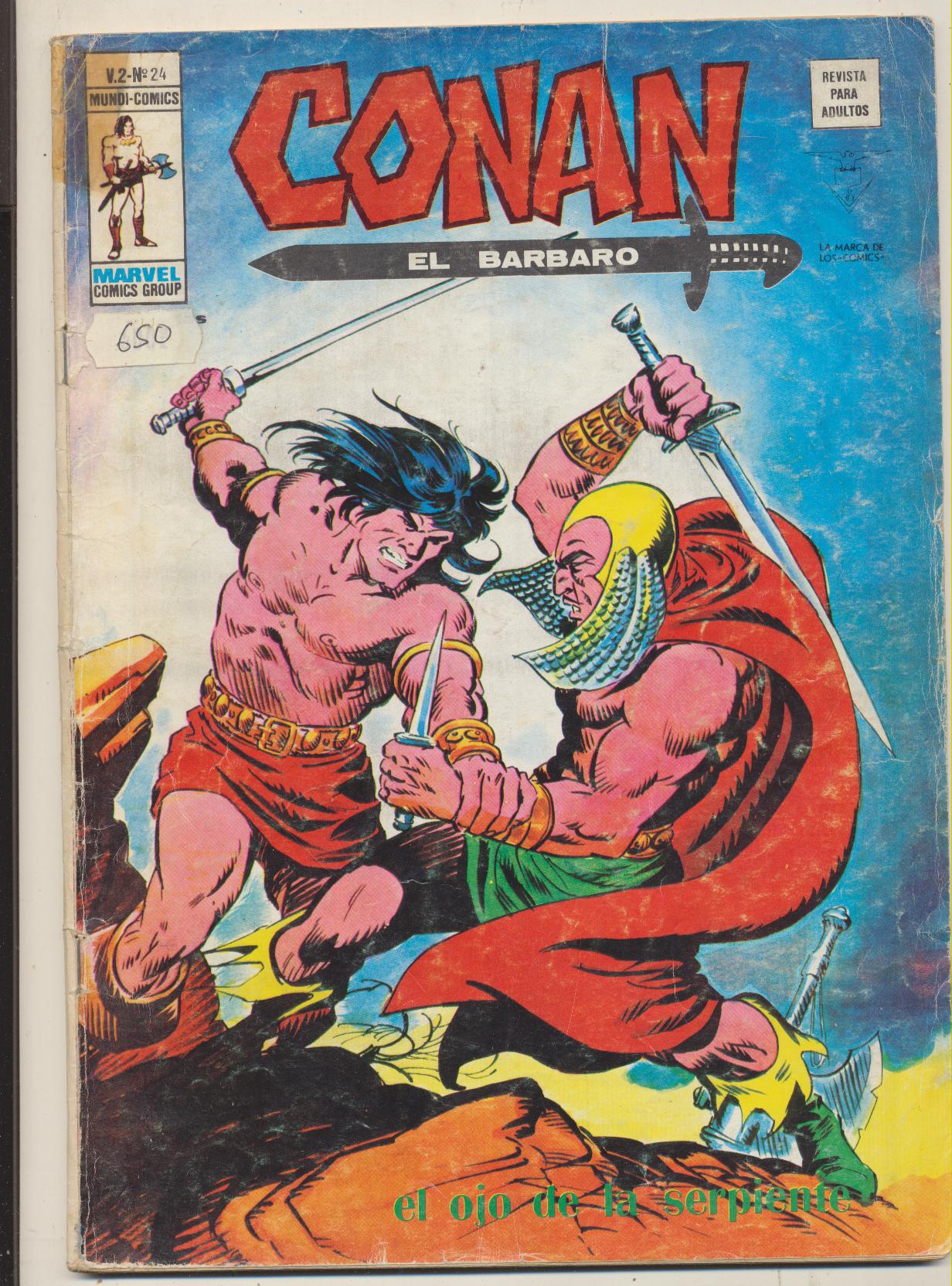 Conan El Bárbaro v2. Vértice 1974. Nº 24