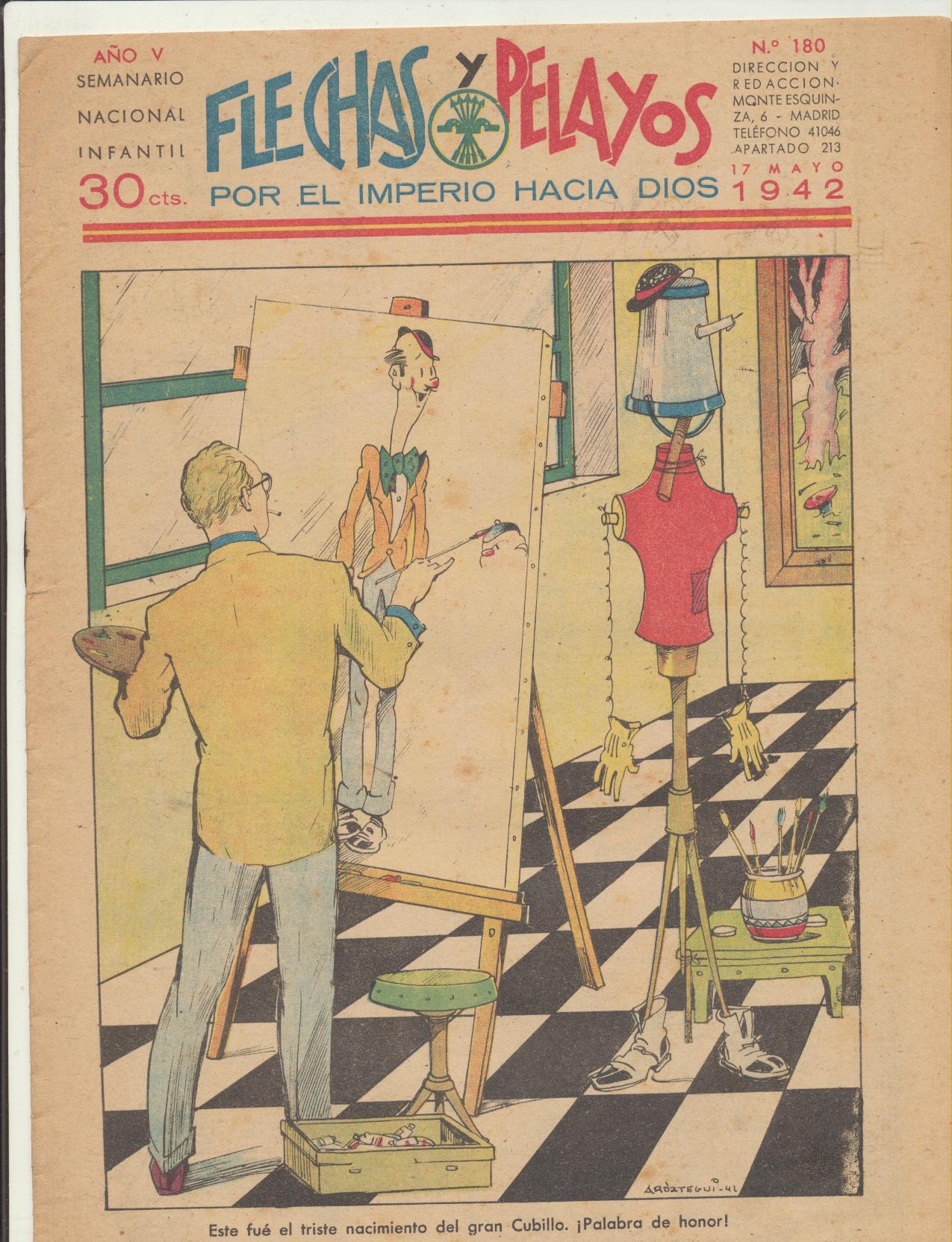 Flechas y Pelayos nº 180. FE Y JONS 1938