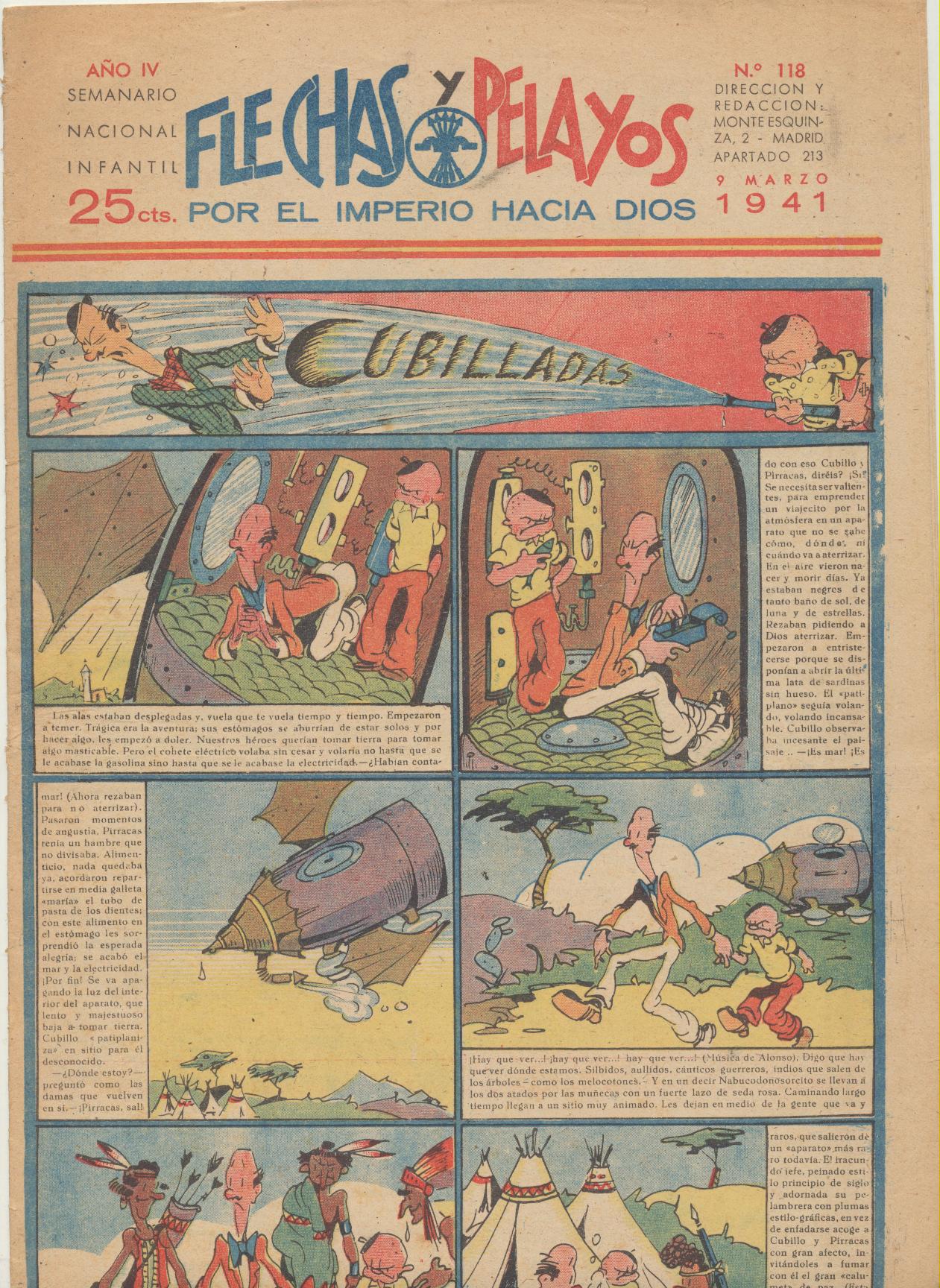 Flechas y Pelayos nº 118. FE Y JONS 1938