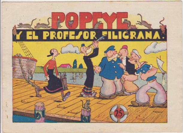 Popeye nº 4. Infantil de las Grandes Aventuras. Hispano Americana 1941