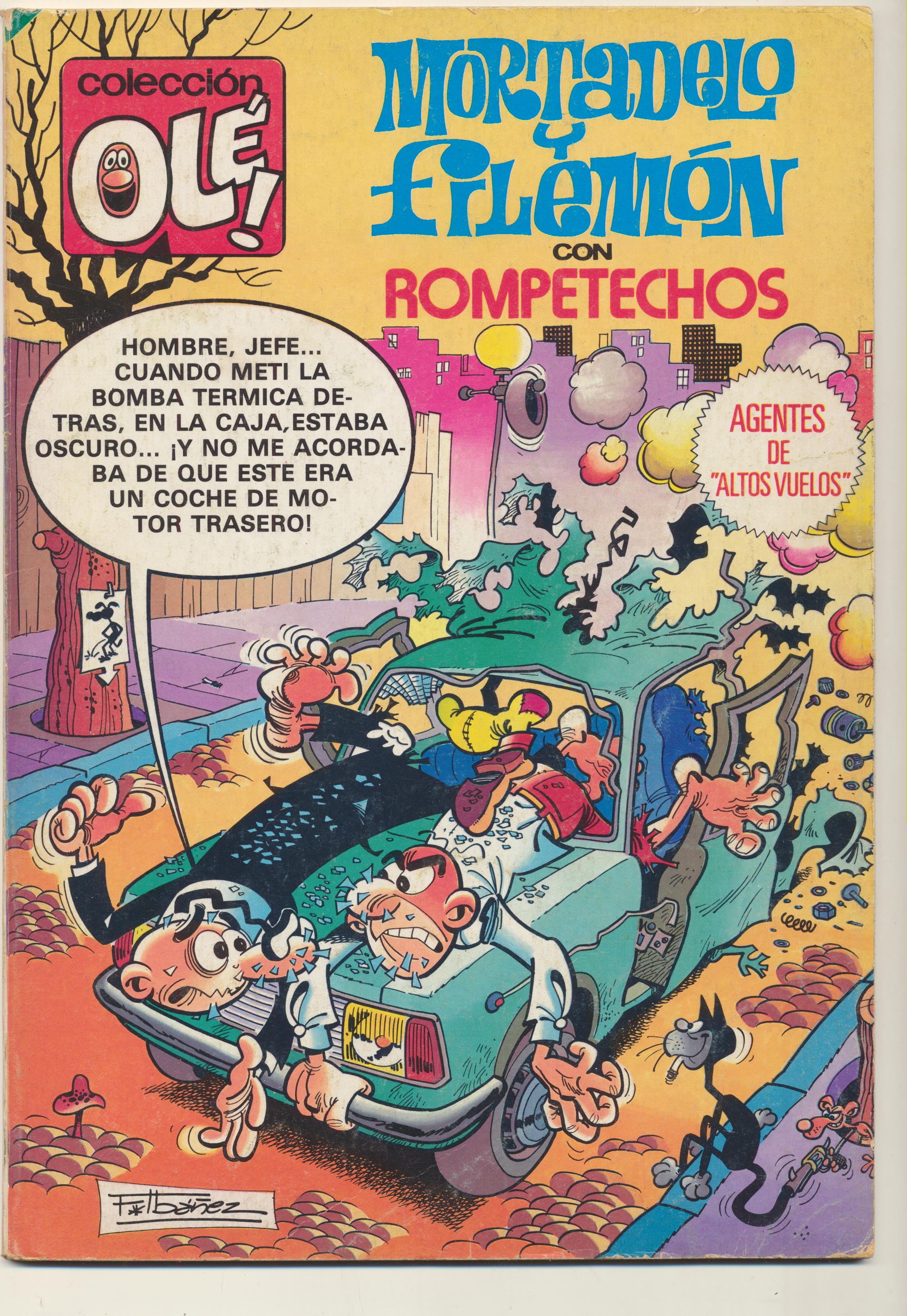Ole nº 206. Mortadelo y Filemón con Rompetechos. 1ª Edición Bruguera 1980