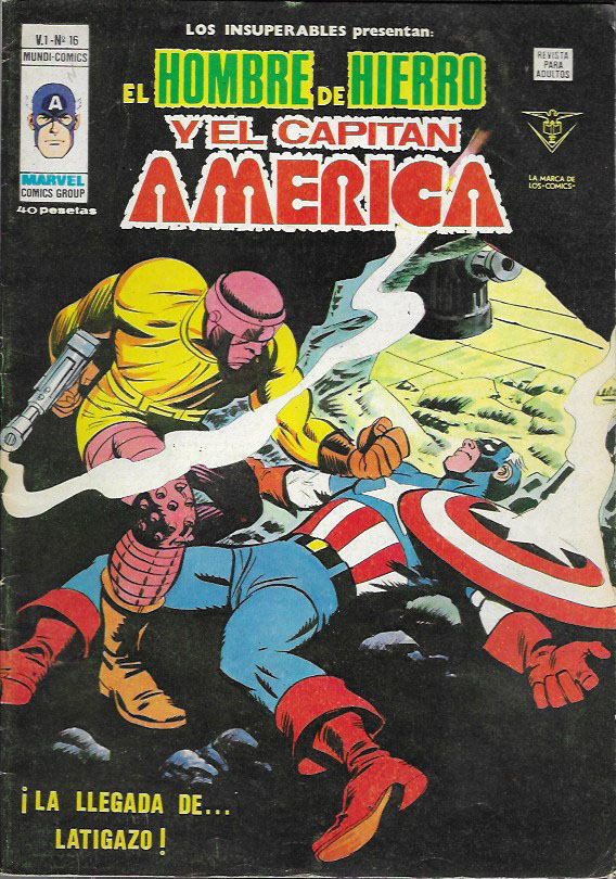 Los Insuperables v1. Vértice 1978. Nº 16 El Hombre de Hierro y el Capitán América