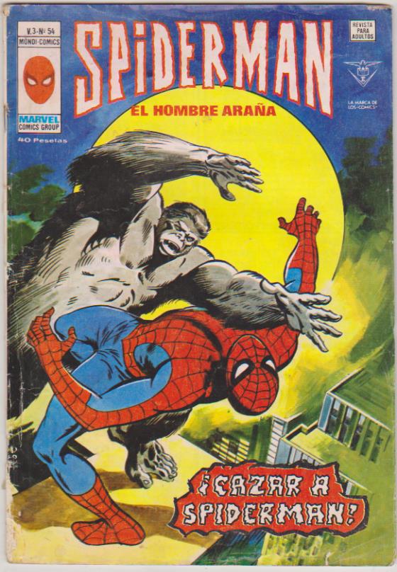 Spiderman v3. Vértice 1975. Nº 54