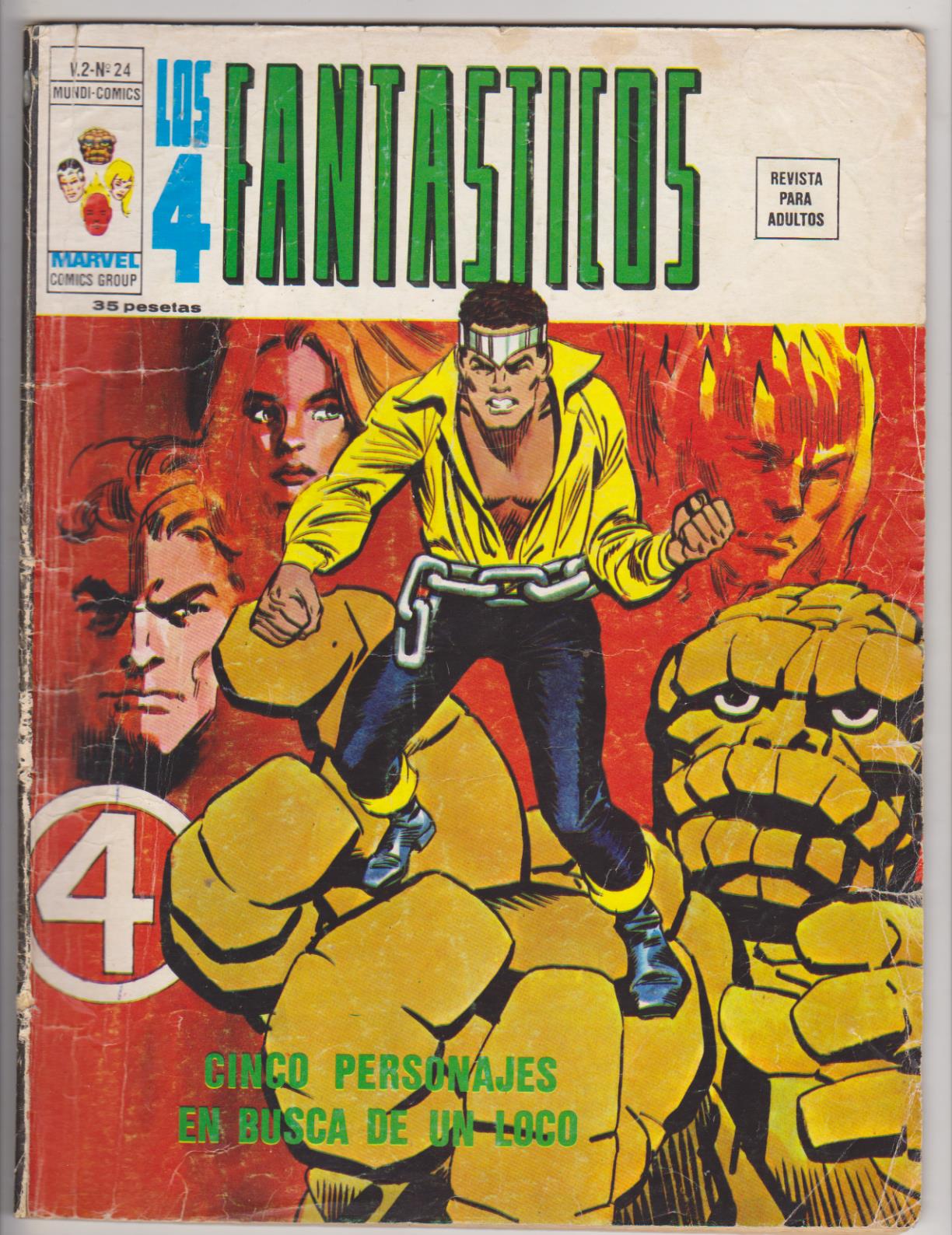 Los 4 Fantásticos v2. Vértice 1974. Nº 24