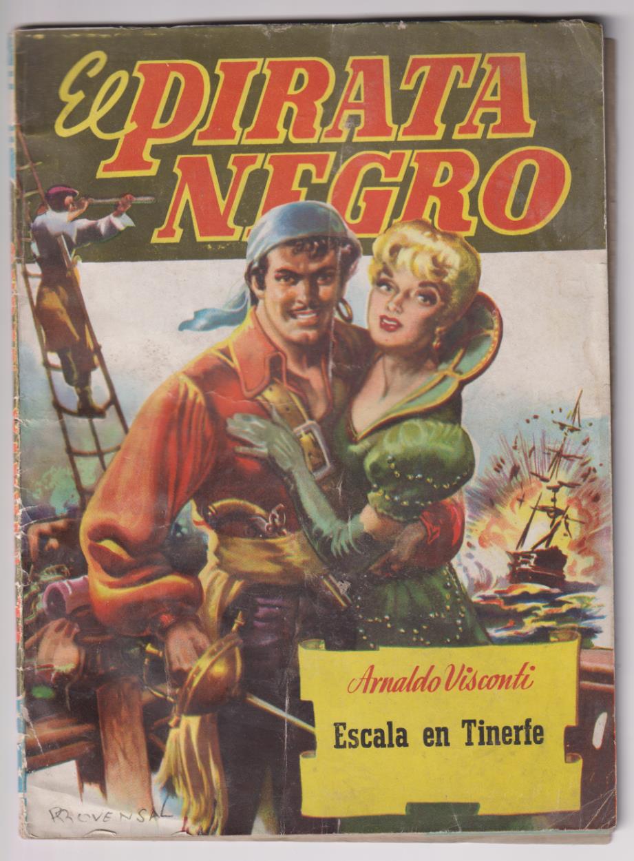 El Pirata Negro nº 46. Escala en Tinerfe. Bruguera