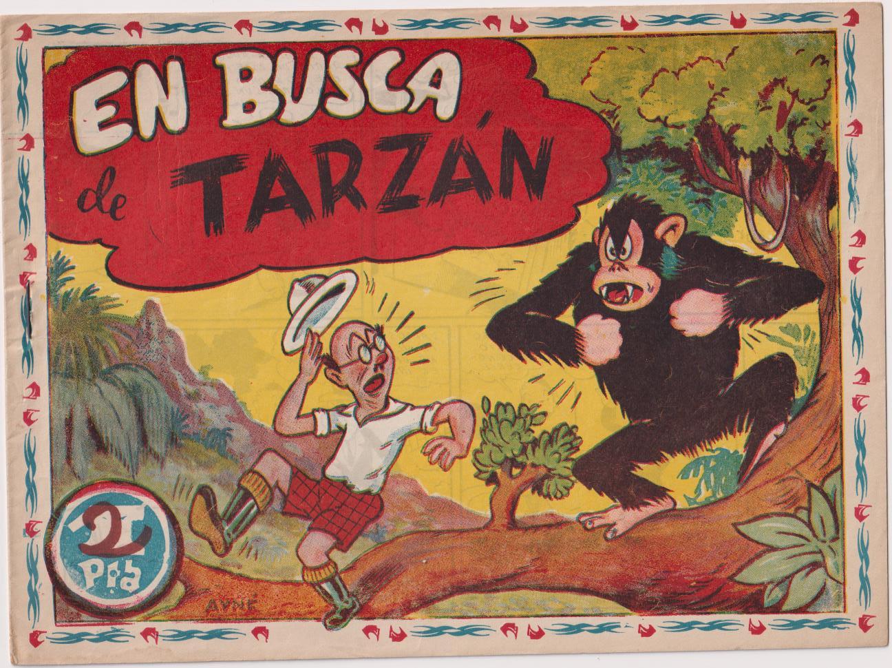 Aventuras de Don Triqui nº 27. En busca de Tarzán. Ameller 1950. RARO