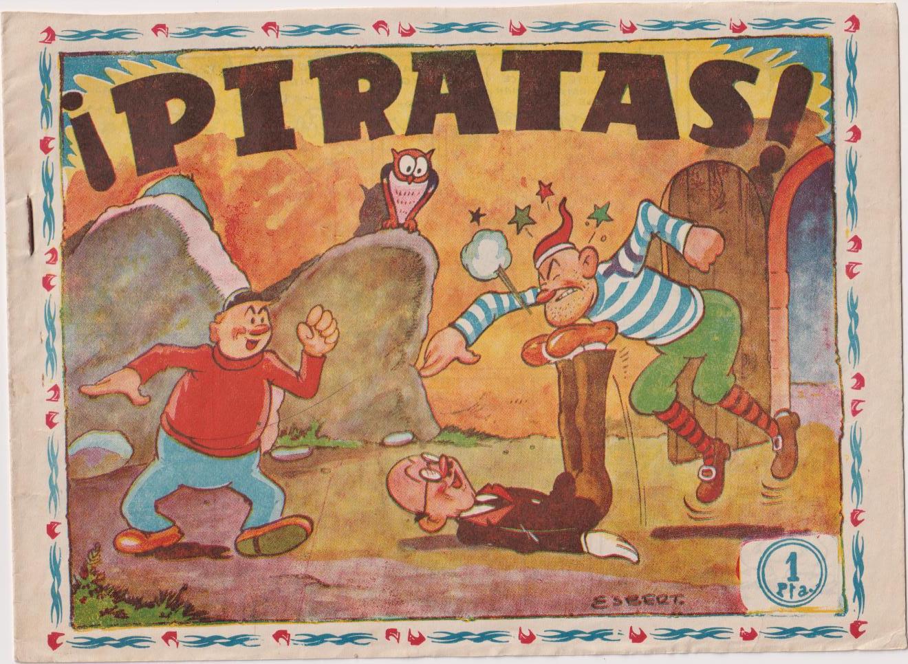 Aventuras de Don Triqui nº 42. ¡Piratas! Ameller 1950. MUY ESCASO