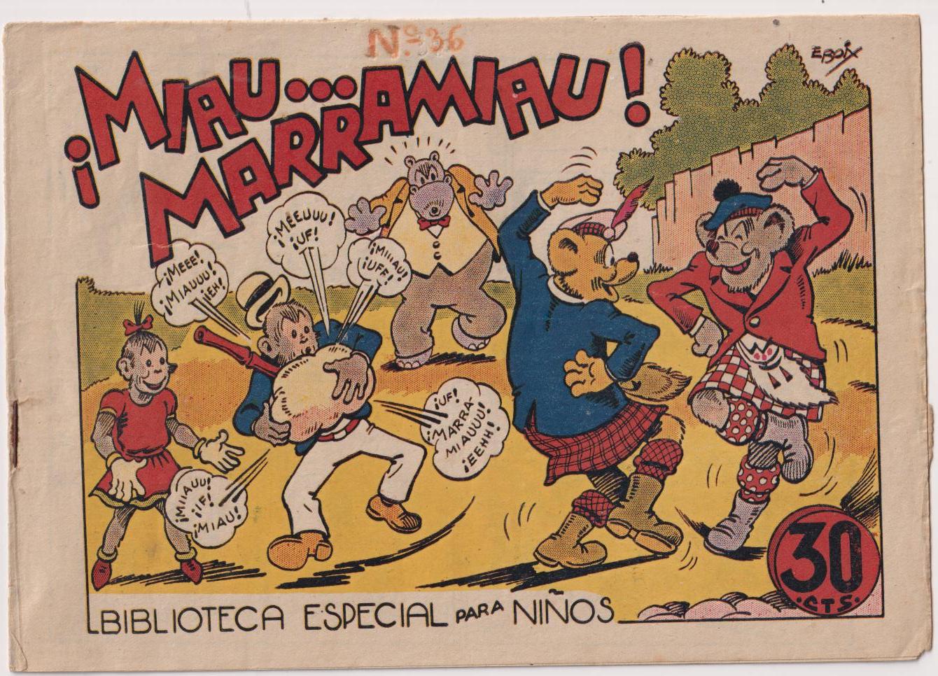 ¡miau... Marramiau! Biblioteca Especial para Niños. Marco 1943