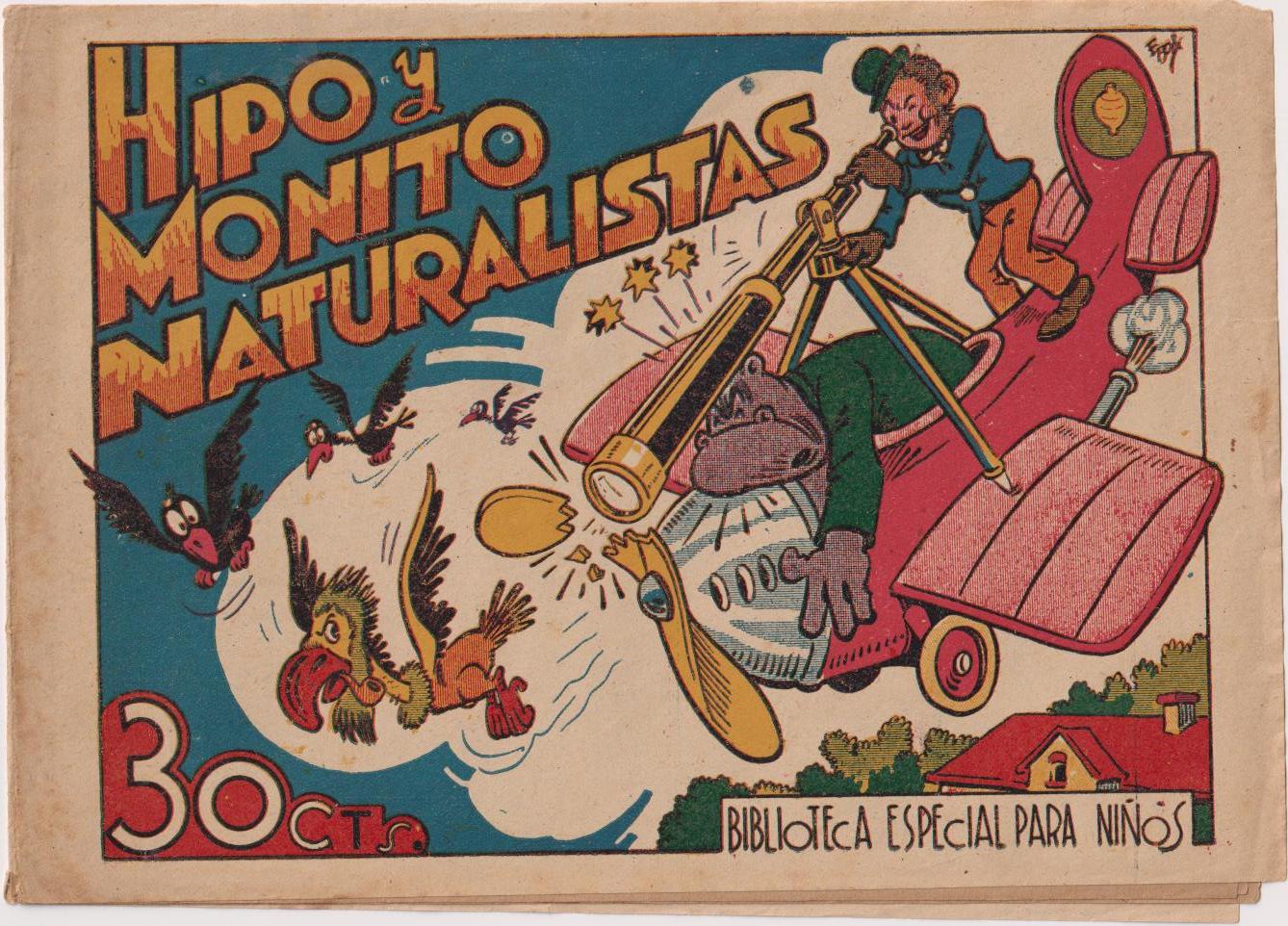Hipo y Monito Naturalistas. Biblioteca especial para Niños. Maco 1943