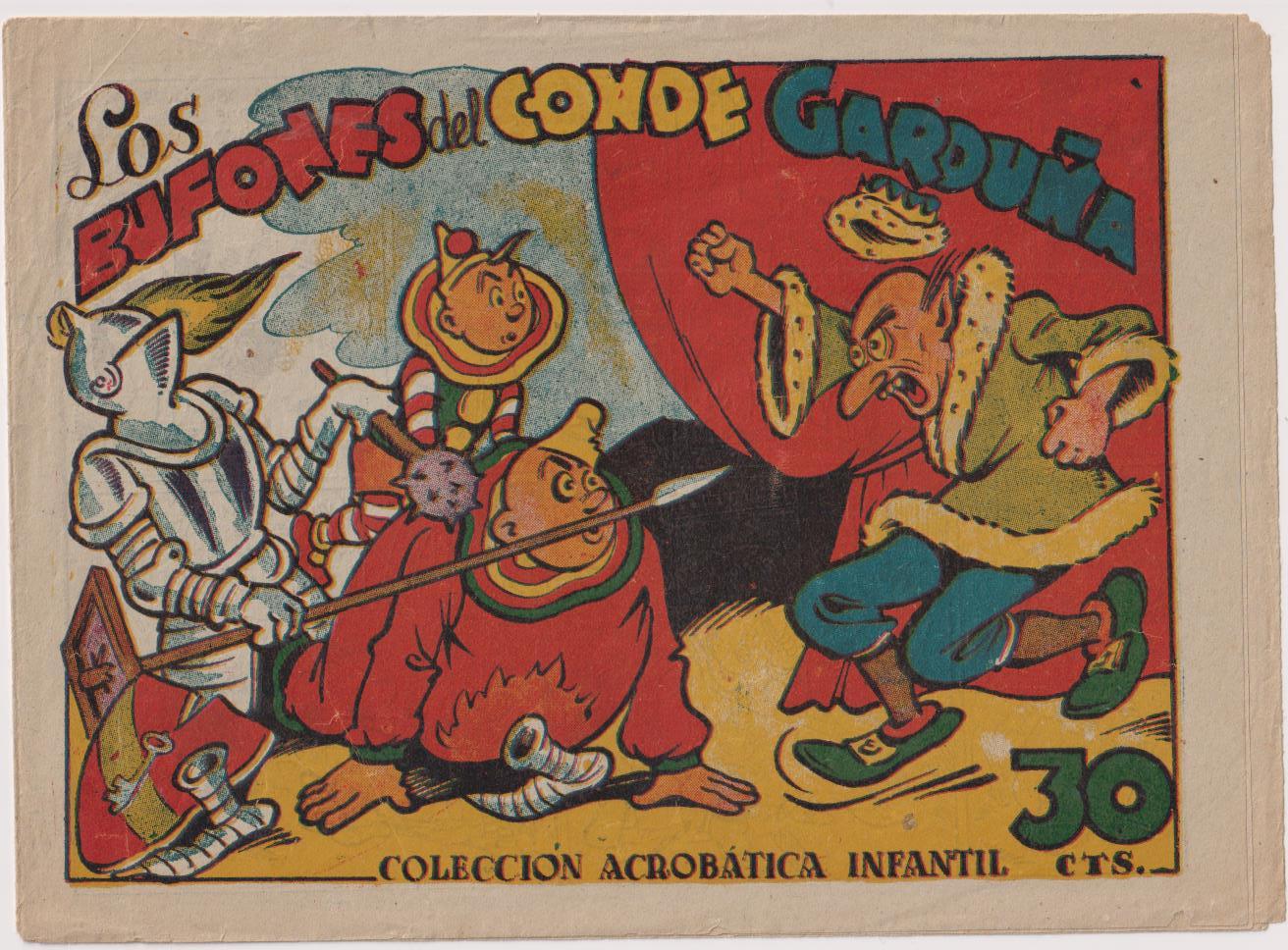 Pingo, Tongo y Pilongo. Los Bufones del Conde Graduña. marco 1949