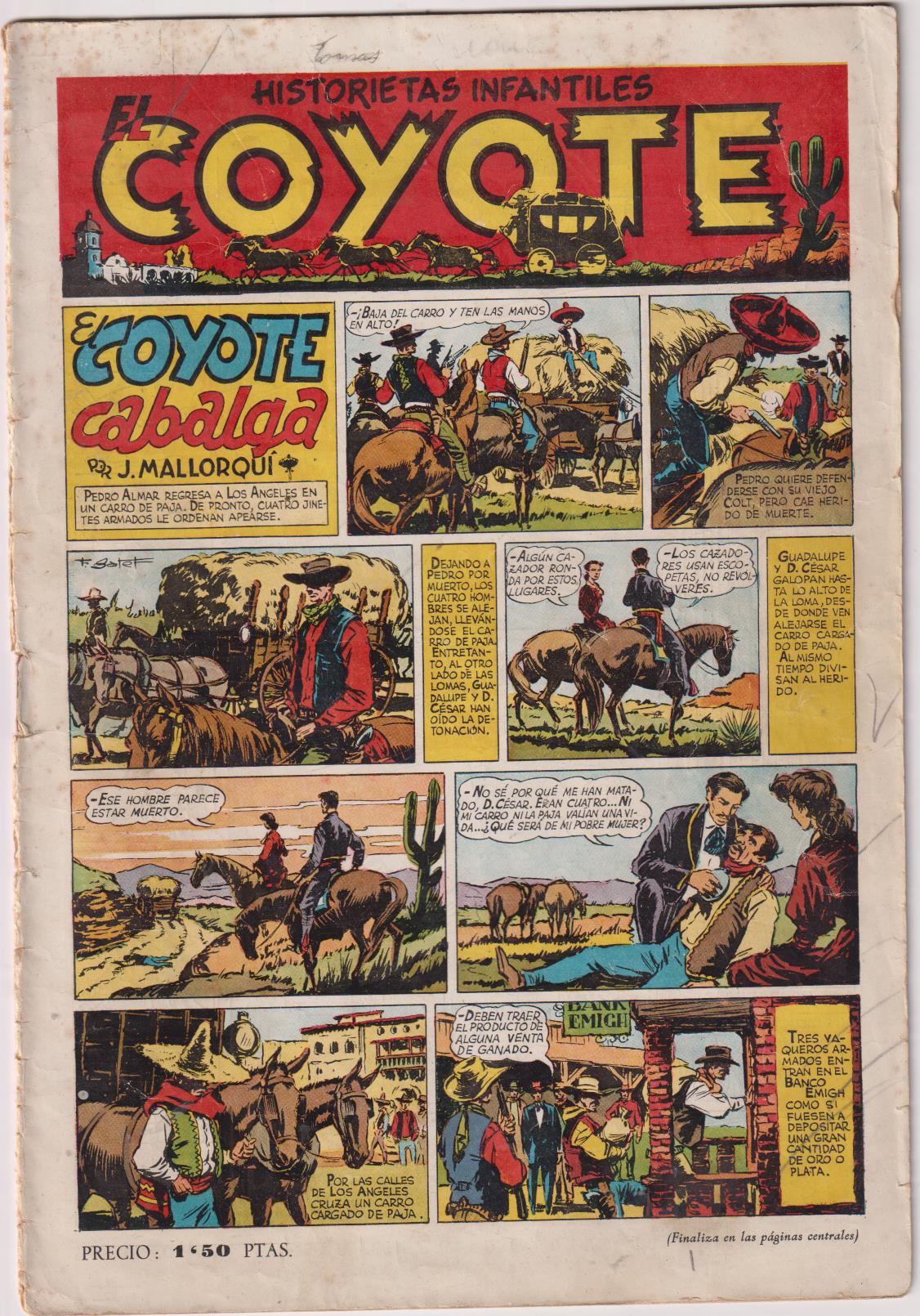 El Coyote nº 1. El Coyote Cabalga. Cliper 1947