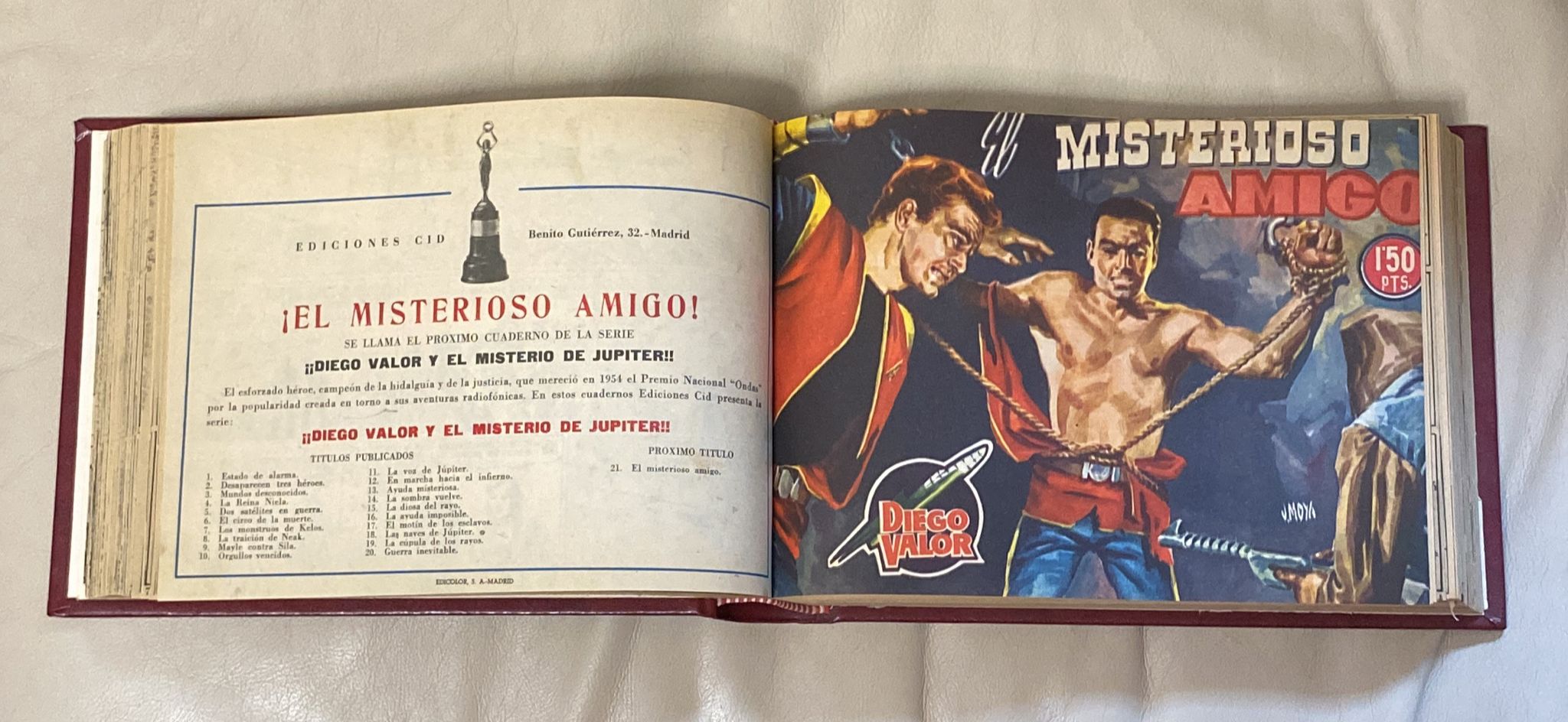 Diego Valor 2ª. Cid 1956. Colección Completa, 44 ejemplares encuadernada en un tomo
