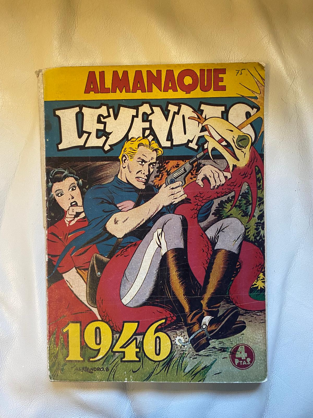 Almanaque Leyendas 1946. Hispano americana. Completo, Interior bueno, recortes en contraportada. ¡Ver foto!