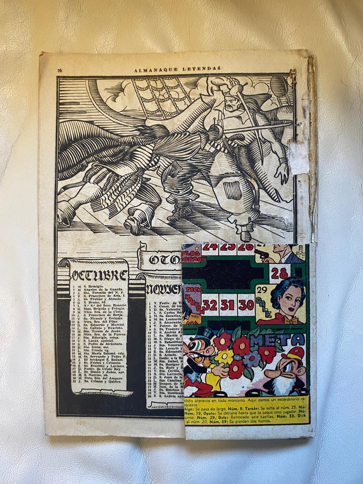 Almanaque Leyendas 1946. Hispano americana. Completo, Interior bueno, recortes en contraportada. ¡Ver foto!