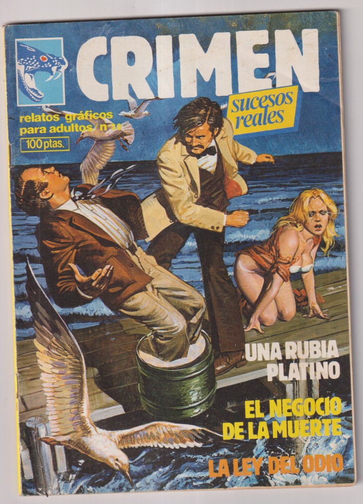 Crimen. Relatos Gráfico para Adulto. Un rubia Platino. Edicomic. Zinco