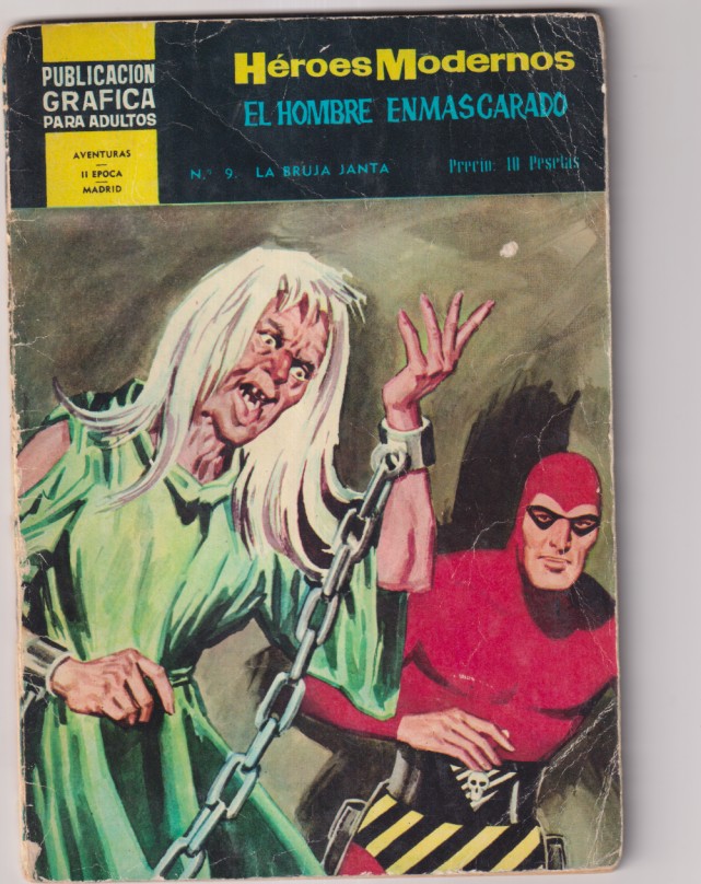 El Hombre Enmascarado. Héroes Modernos II Época, nº 9. Editorial Dólar 1966
