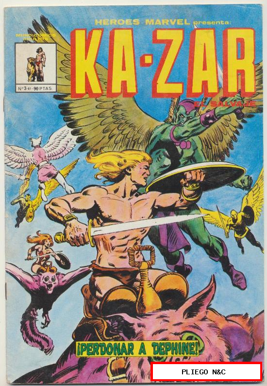 Heroes Marvel. Vértice 1981. Nº 3 Ka-Zar