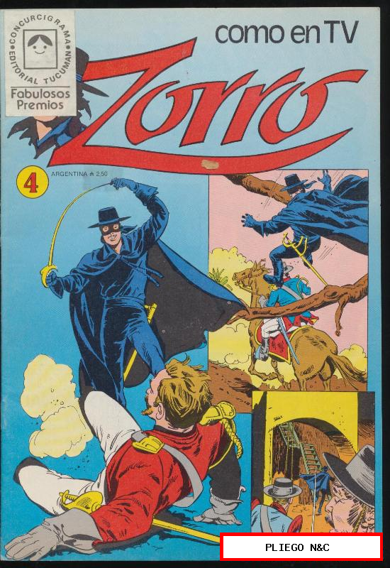 Zorro nº 4. Editorial Tucumán. Buenos Aires