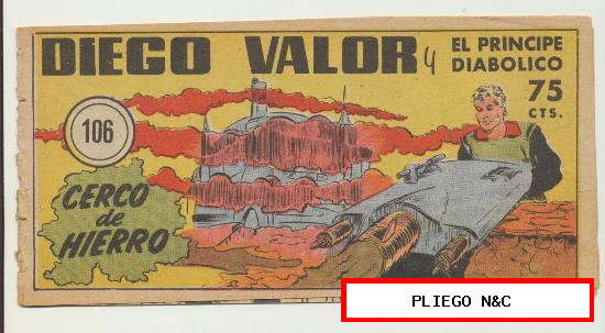 Diego Valor nº 106. Editorial Cid 1954