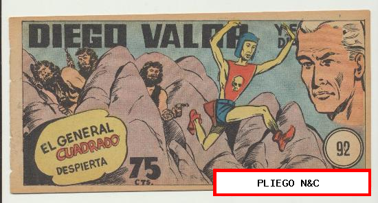 Diego Valor nº 92. Editorial Cid 1954