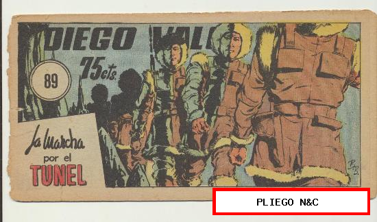 Diego Valor nº 89. Editorial Cid 1954