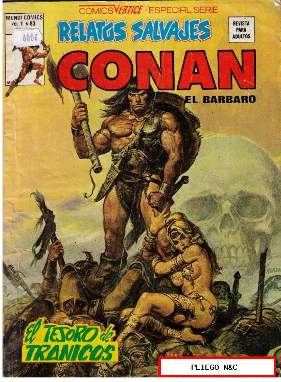 Relatos Salvajes. Vértice 1974. Nº 83 Conan el Bárbaro